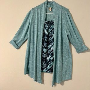 White Stag Layered Tunic Blouse